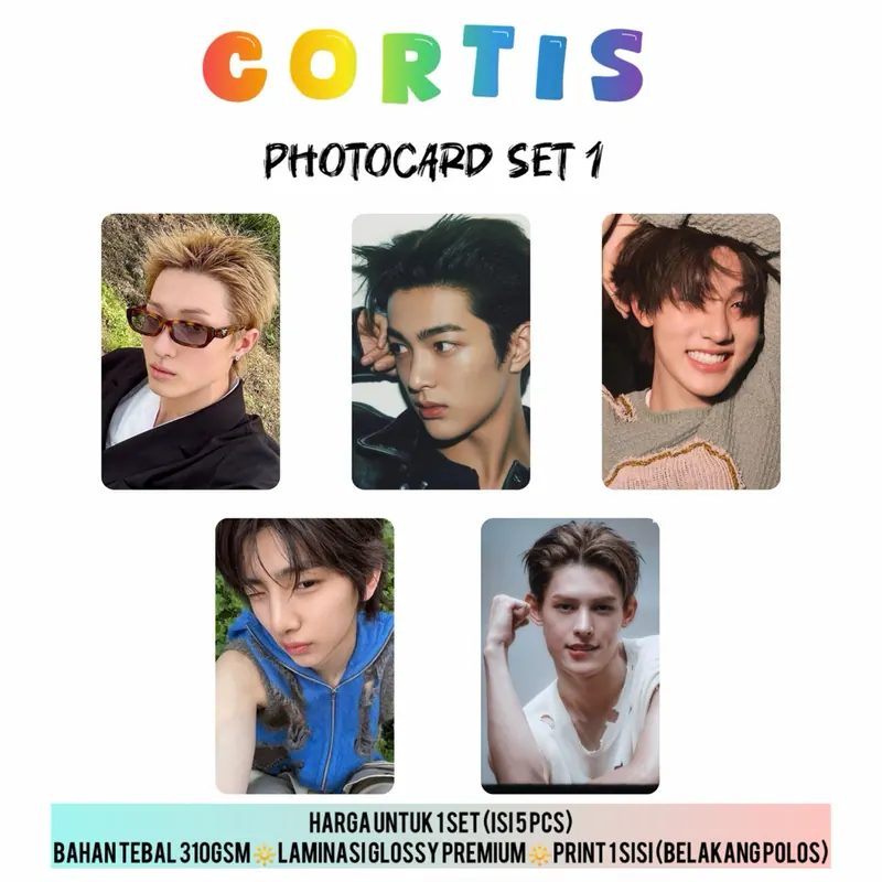 [unofficial] [isi 5 Pcs] Photocard Cortis/pc Cortis