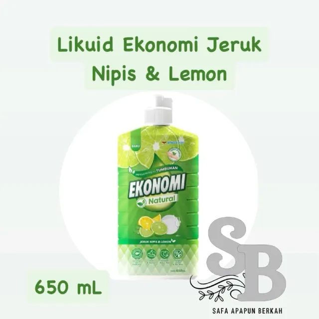 Ekonomi Natural Sabun Cuci Piring Jeruk Nipis & Lemon 650 mL