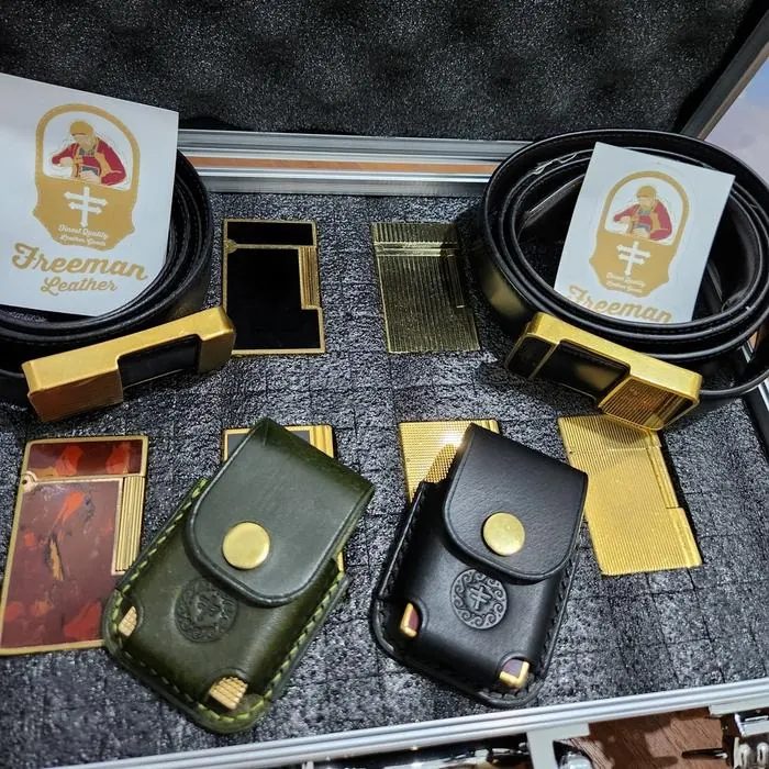 St Dupont Lighters Leather Case