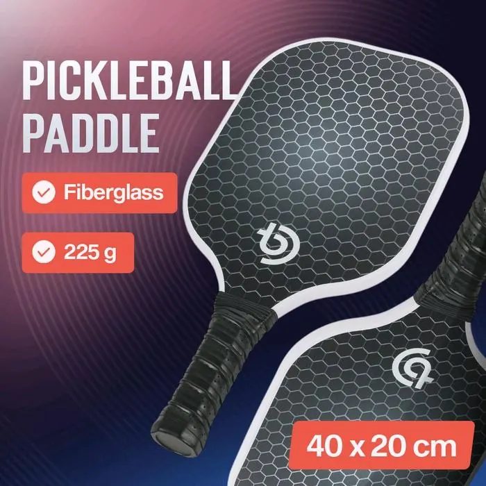 Raket Pickleball Paddle Padel Fiberglass Single
