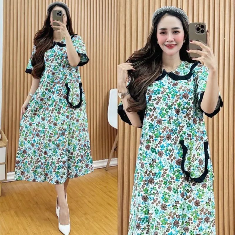 Daster Rayon Premium Chibi Busui Resleting Depan DAN