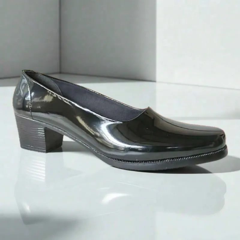 Mandiens Sepatu Pdh Polwan Hak 3 cm Hak 5 cm Hak 7 cm Pantofel Wanita PNS Guru Psh Bhayangkari