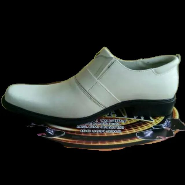 MANDIENS Sepatu Pantoel Pria Kulit Putih SJ180 Export Quality