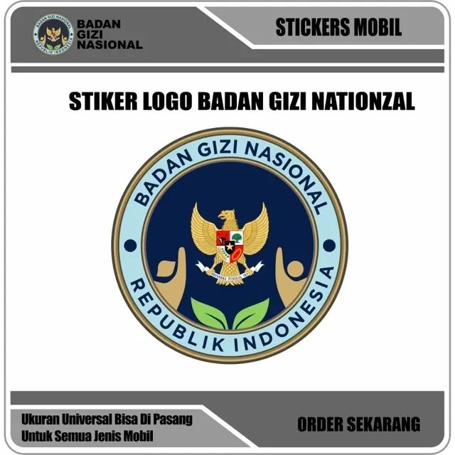 Stiker Logo Badan Gizi Nasional / BGN