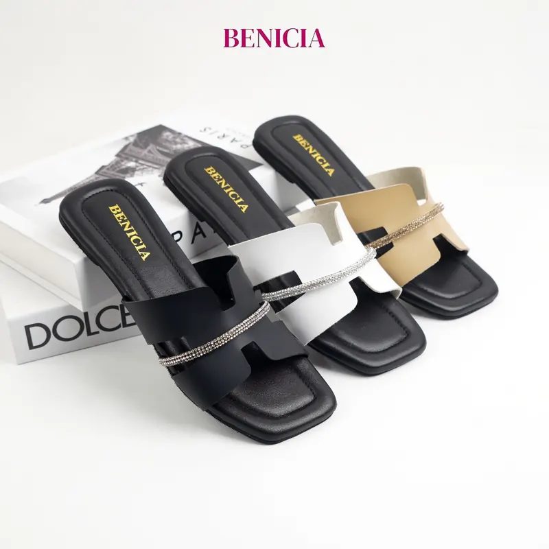 BENICIA Jayda Sandal Wanita Flat / Teplek Sendal Kekinian