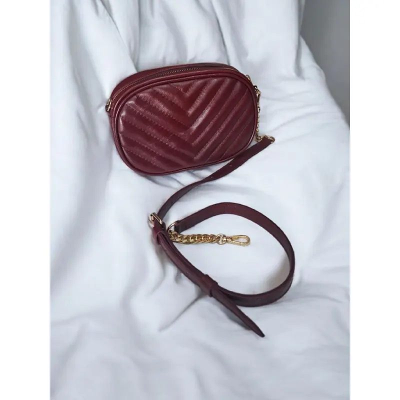 ADMORE Mini sling Bag Wanita Motif Chevron – Elegan, Ringkas, & Stylish