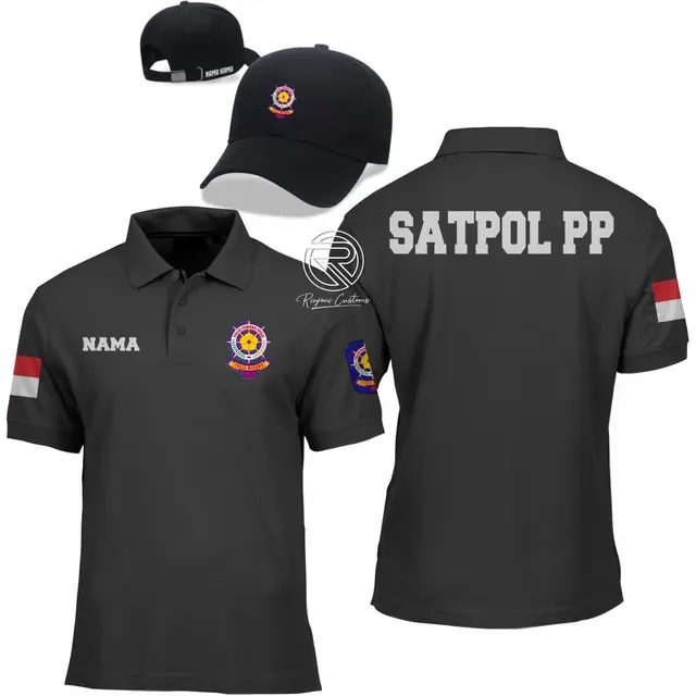 Kaos Polo SATPOL PP.Kaos pamong praja.bisa tambah nama,bahan katun berkualitas