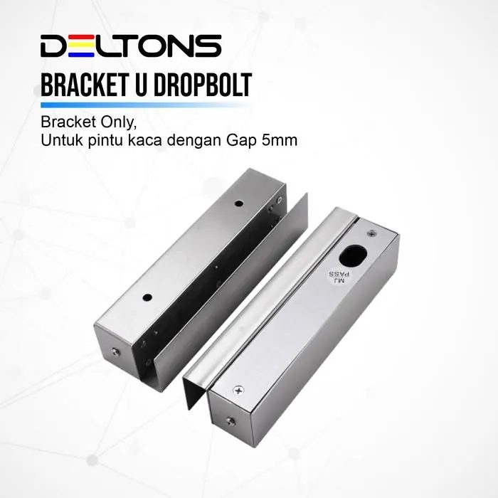 Bracket Stainless Drop bolt Pintu Kaca Gap 5mm Dropbolt Lock