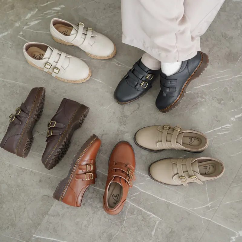 THEON DOKMART - Sepatu wanita/ Docmart kerja korean shoes