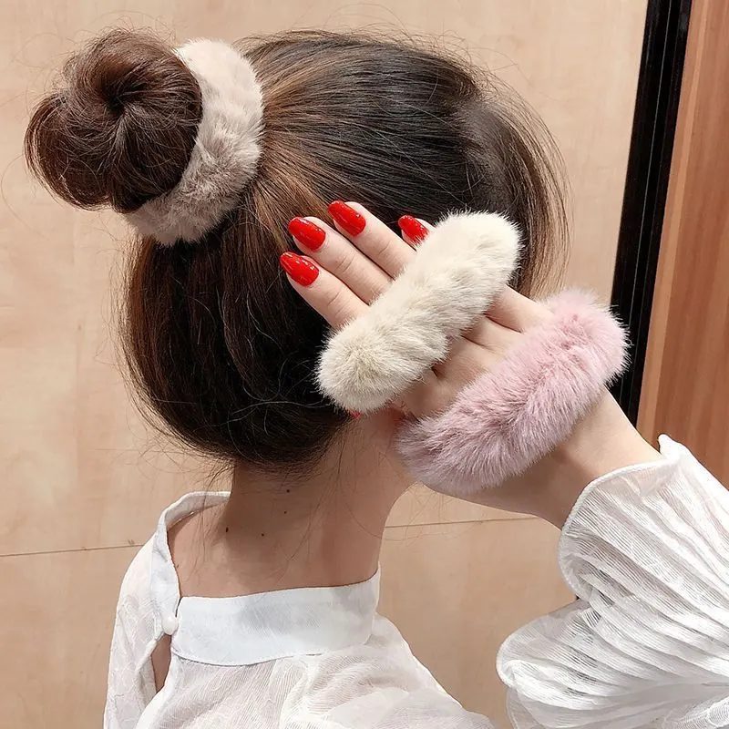 E1 - Ikat Cepol Rambut Kecil Model Korean Scrunchie Karet