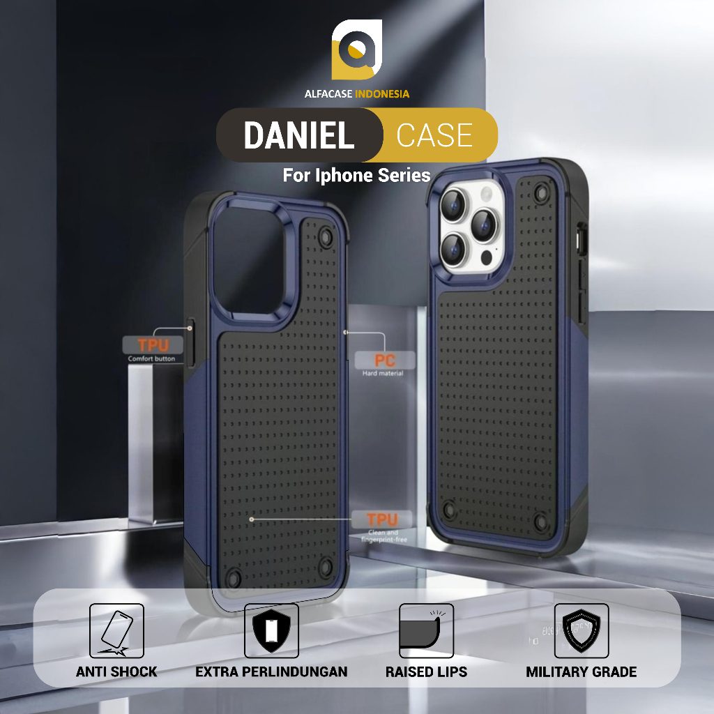 ALFACASE Casing iPhone 11 12 13 14 15 Pro Max - Daniel Case