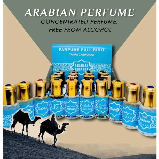 parfume tola full bibit isi 12 botol perbotol 6ml