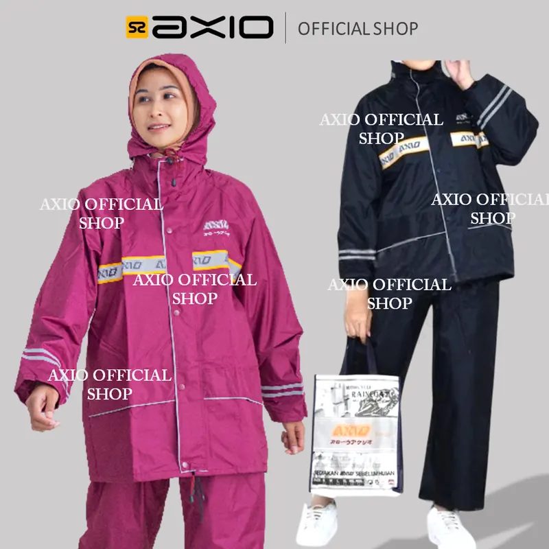 Jaket Jas Hujan Ujan Pria Wanita Unisex Axio Axioo Original Ori Premium Berkualitas 100%