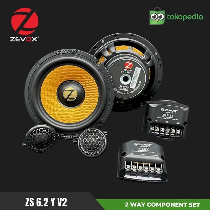 ZEVOX SPEAKER 2 WAY COMPONENT SET - ZS 6.2 Y V2
