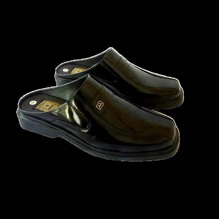 MANDIENS - Sepatu Sandal Kulit Medali SJ 209 Sendal Bustong Pria - Selop Pengantin Ustadz
