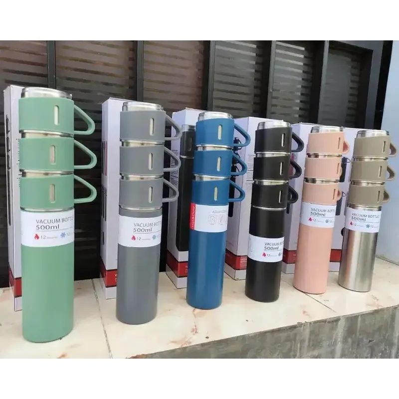 Termos Vacum Flask Gift BOX Hampers 500ml Tumbler Botol Minum SET