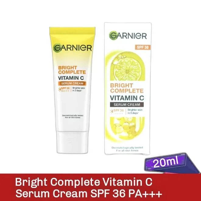 Garnier Bright Complete Vitamin C Serum Cream SPF 36 PA+++ 20ml