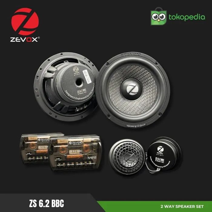 Speaker Zevox 2 way Component Sets ZS 6.2 BBC By Vox Research