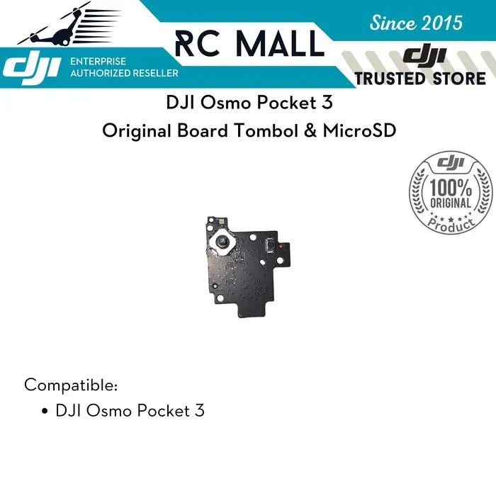 Board Tombol Dan MicroSD DJI Osmo Pocket 3 Screen Button & 3 Original