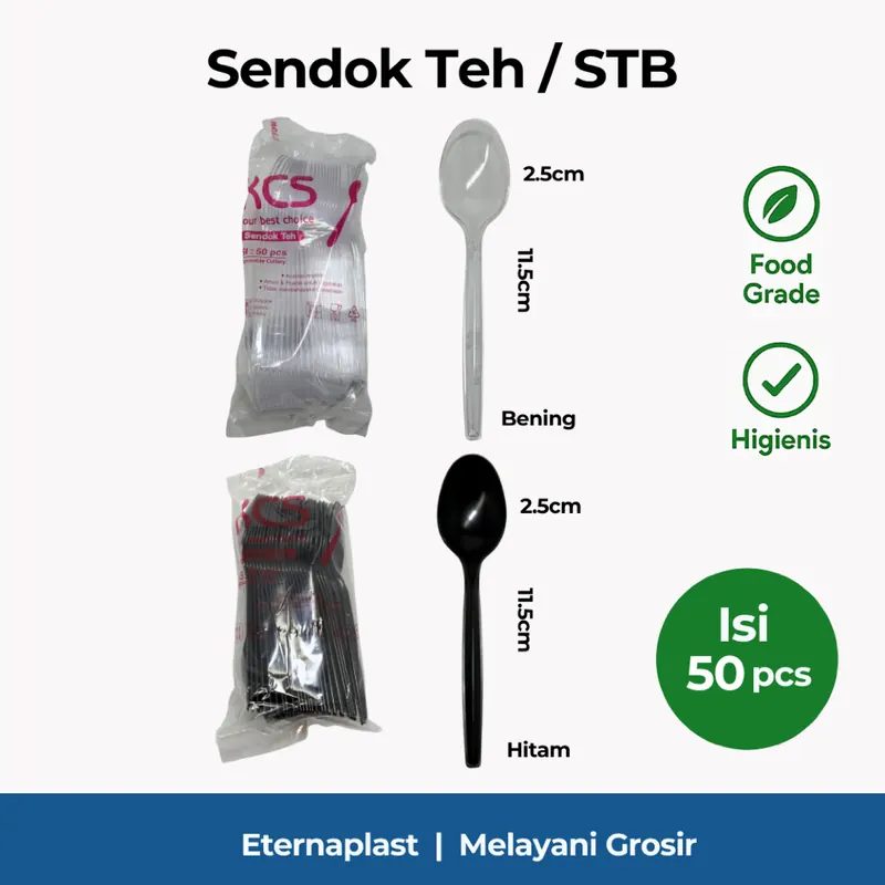 (50PCS) Sendok Teh Plastik