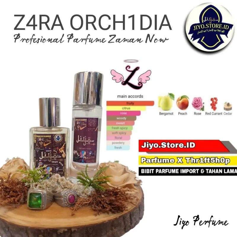 Z4RA 0RCH1D1A Inspired Jiyo Parfume Edp Tahan Lama Unisex FREE Tester