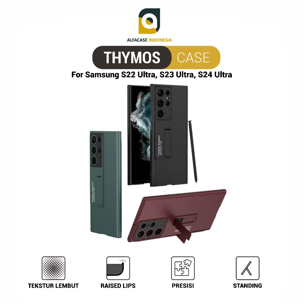 ALFACASE Casing Samsung S22 S23 S24 Ultra - Thymos Case - S Series