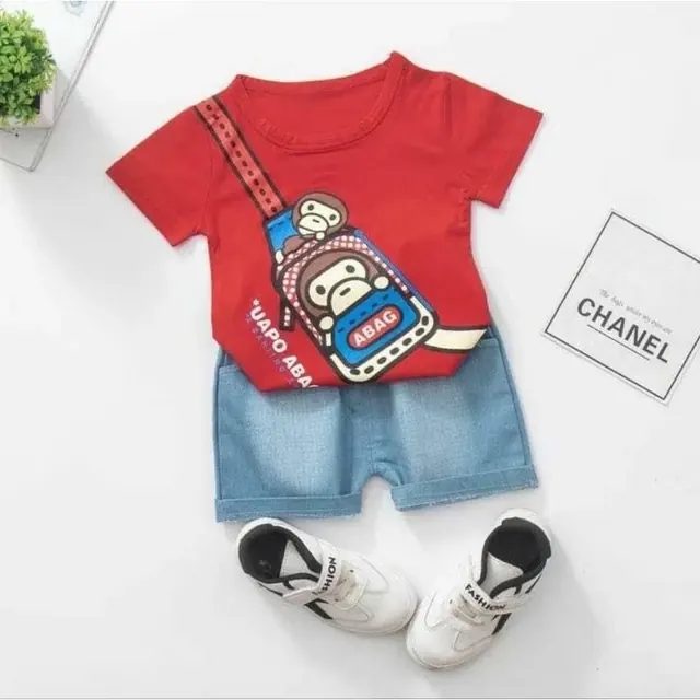 Setelan anak cowo motif