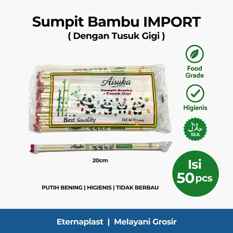 (50SET) Sumpit + Tusuk Gigi Steril Import