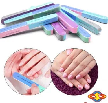 Kikir Kuku 7 Sisi Nail Buffer 7 Steps Alat Penghalus Amplas Art