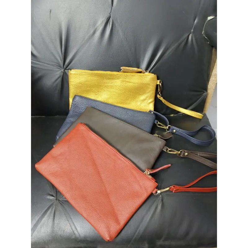 Clutch wanita kulit asli 100% dompet hp