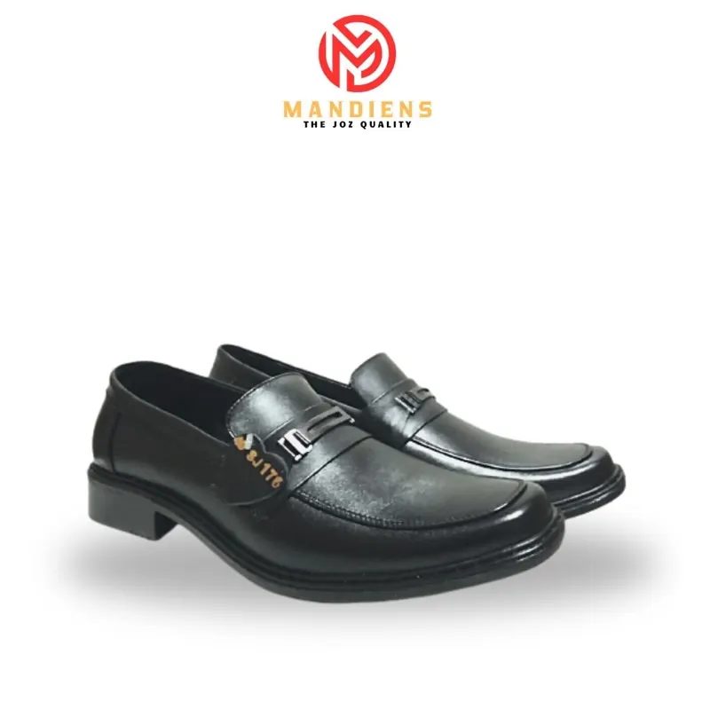 MANDIENS BJ176 Sepatu Kulit Asli Pantofel Pria Original Medali Export Quality