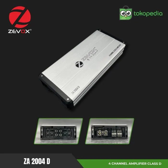 Amplifier Zevox ZA 2004 D 4 Chanel Class D By Vox Research
