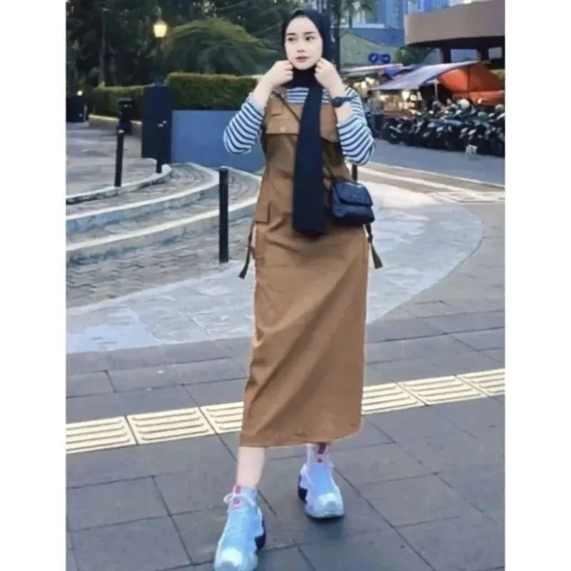 Overall ROK Cargo Inara Jamsuit Wanita Model Korean