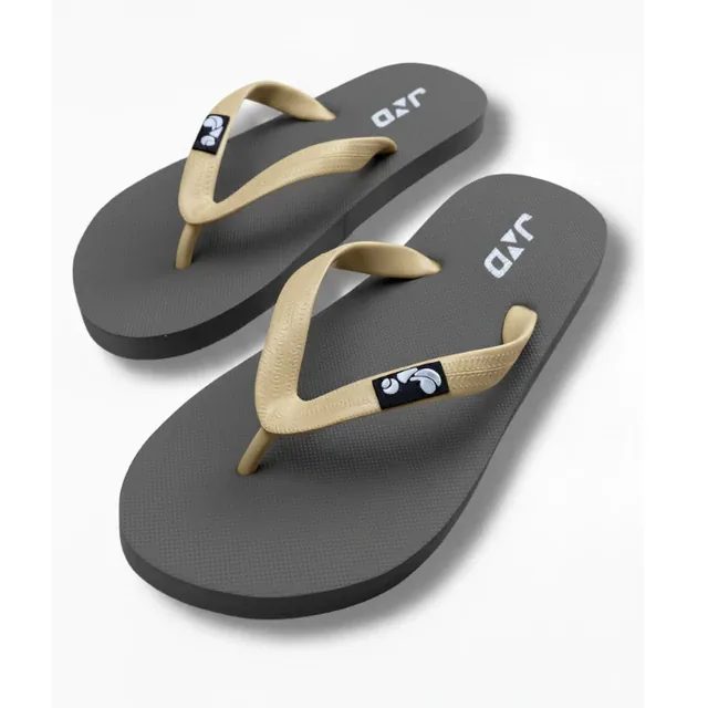 Sandal Jepit Karet JND Solid Cream Pria Wanita Santai Anti Slip