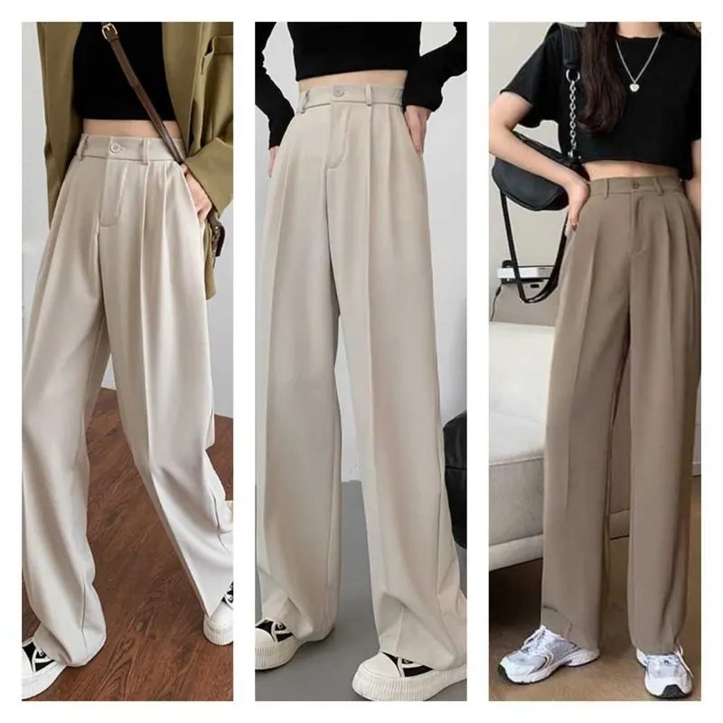 OMIE TROUSERS PANTS - Loose Wanita - Trouser Celana Panjang Casual Formal