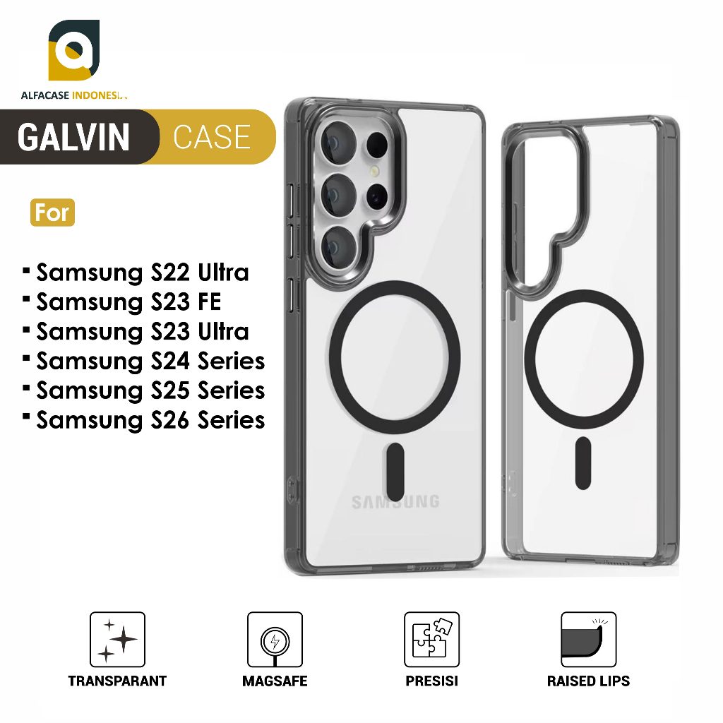 ALFACASE Case Samsung S22 S23 S24 S25 S26 Plus Fe Ultra - Galvin - Casing S Series