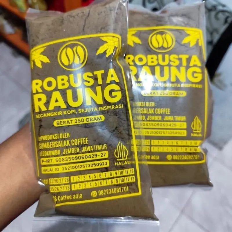 Bubuk Kopi Rendah Kafein 250 Gram