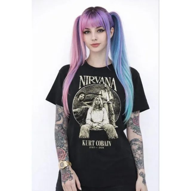 New Arrival Tshirt Baju Kaos Distro Vinage Nirvana Hitam 100% Cotton Combed 24s Tangan