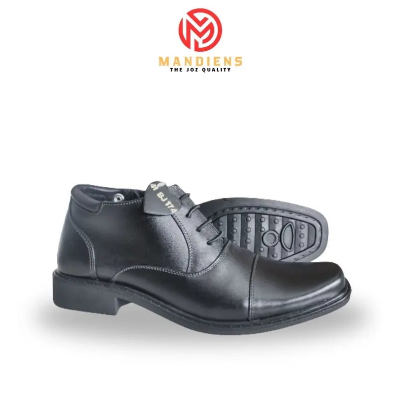 Medali BJ174 Sepatu Pantofel Boots Pria Kulit Sapi premium - Sepatu Pdh Pria tni polri satpam kantor