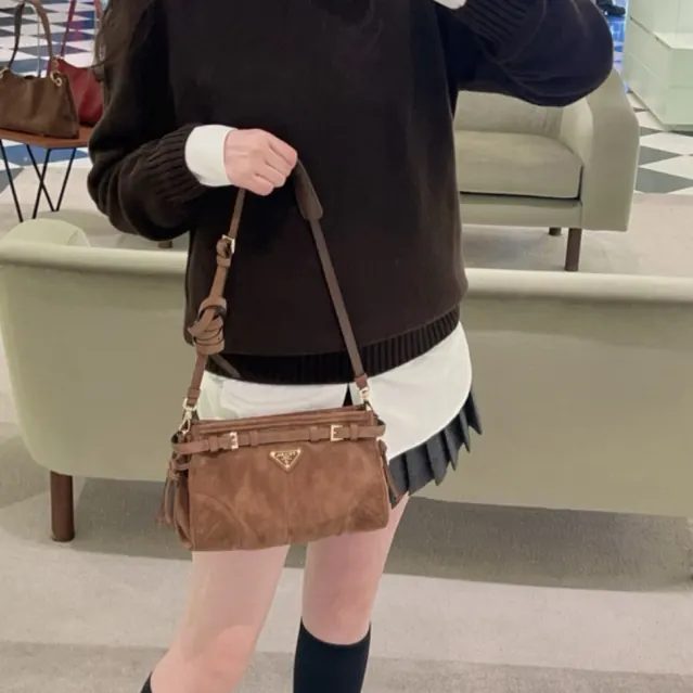Tas Wanita Suede – Mini Slouchy Shoulder Bag D015