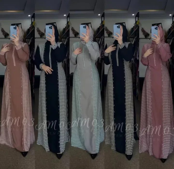 dress amore by ruby motif houndstooth anne marie