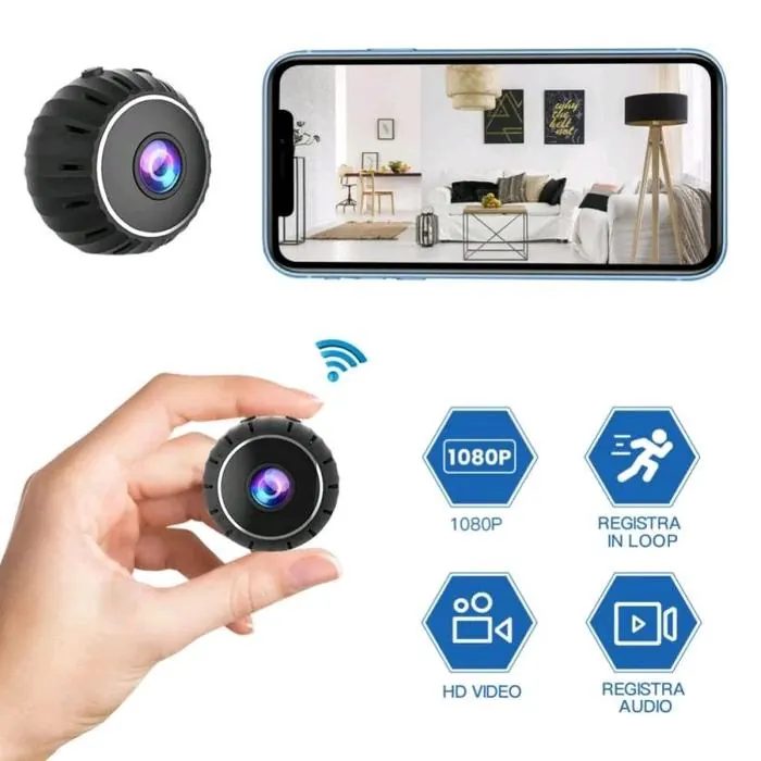 Kamera Mini WiFi IP Camera CCTV IR Sensor 1080P