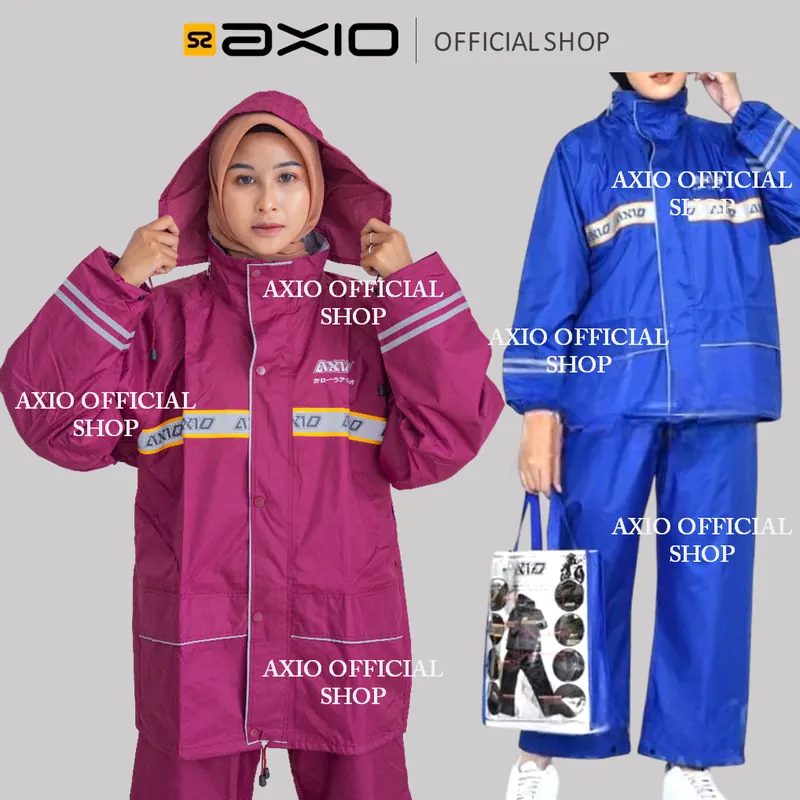 Jas Hujan AXIO Europe Pria Wanita Original Mantel Setelan Asli ORI 100%