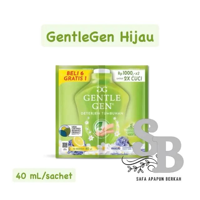 2rcg GentleGen Hijau 40mL (16 Sachet)