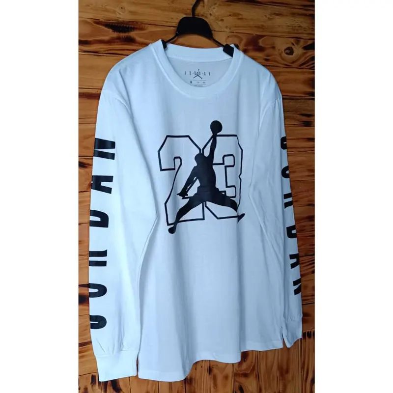 Kaos Pria Wanita Jordan Jumpman Longsleeve