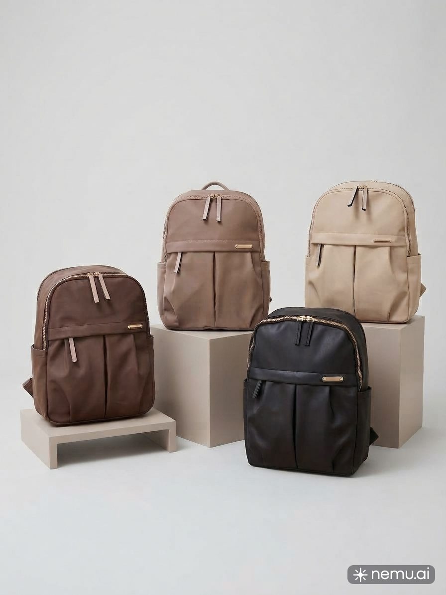 Ransel ARTETA - Tas Ransel Wanita Tas Laptop Backpack 14 Inch Arteta Nilon Waterproof Anti Air