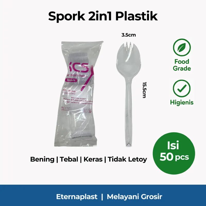 (25PCS) Spork Plastik