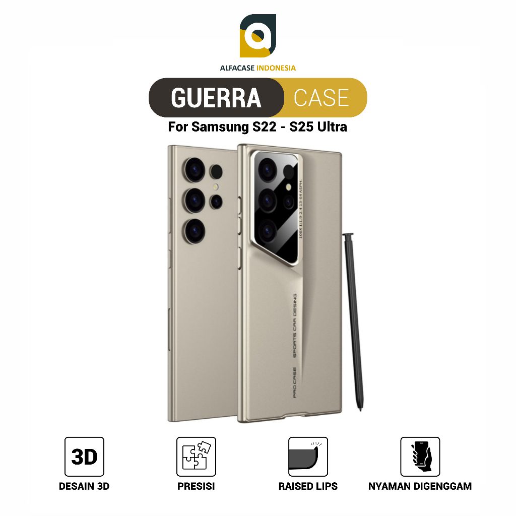 ALFACASE Casing Samsung S22 S23 S24 S25 Ultra - Case S Series - Guerra