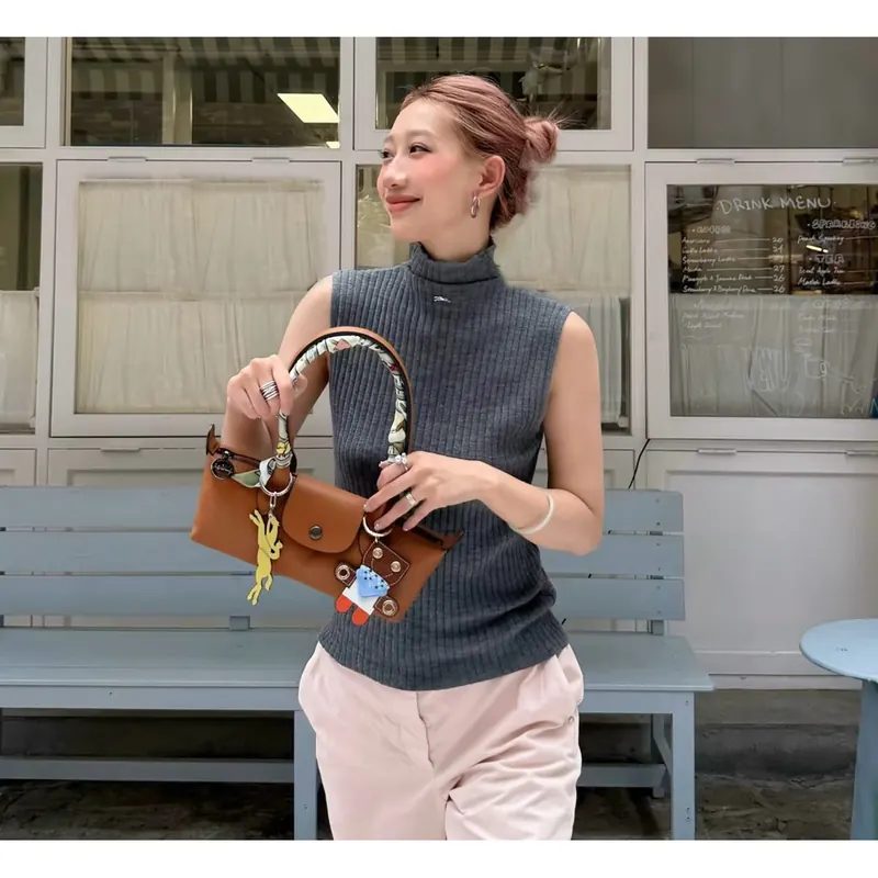 Tas Wanita Kulit Asli - Longcem Long Baguette Le Pliage Xtra Shoulder Bag D017