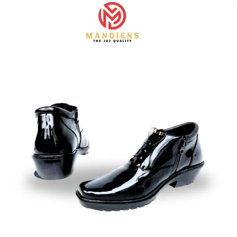 Medali K277 Sepatu Pdh Pria Kulit Sapi Asli Sepatu Pantofel Kulit Premium Hak Tinggi Pria Sol Tebal